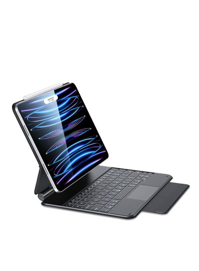 Buy Rebound Magnetic Keyboard Case, iPad Case with Keyboard Compatible with iPad Pro 11/iPad Air 5/4, Easy-Set Floating Cantilever Stand, Precision Multi-Touch Trackpad, Backlit Keys, Black in UAE