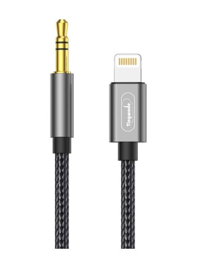 Buy Tingwode AT-L5 Adapter Cable Lightning To 3.5mm  Jack Audio Aux Transfer 1200mm - Black in Egypt