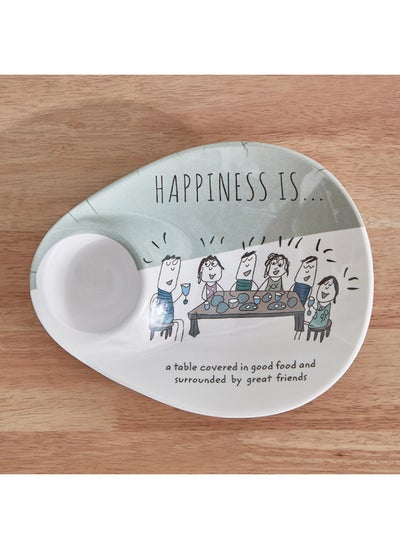 اشتري Happiness is Pear Chip and Dip Platter 26 x 4 x 21 cm في الامارات