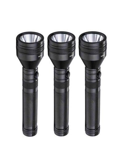 Buy Sanford Rechargeable 2SC Flashlight Black 3 PCS in UAE