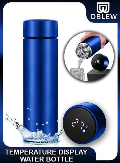 Digital display intelligent thermos bottle stainless steel temperature  control water cup measurement temperature display mug