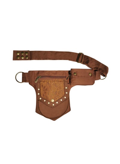 اشتري Vintage Drop Leg Bag for Women, Lace Waist Bag Renaissance Bag Festival Bag Hip Bag Renaissance Belt Bag Women, for Sports Hiking Travel, Brown في الامارات