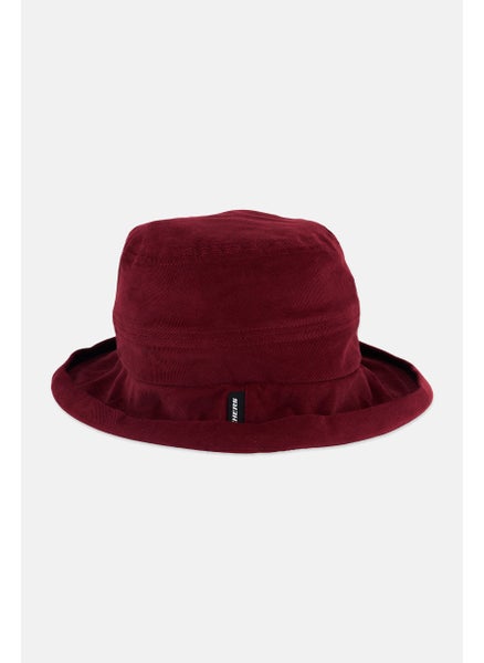 اشتري Men Textured Sports Bucket Hats, Maroon في الامارات