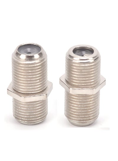 Buy F Type Coupler Adapter Connector Female F/F SMA Jack RG6 Coax Coaxial Cable - 2 Pieces in Egypt
