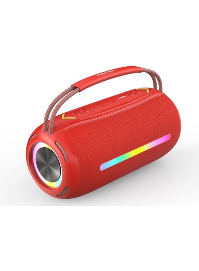 Buy HainoTeko Portable Wireless Bluetooth Speaker with High Bass Clear Sound, Red, S68 in UAE