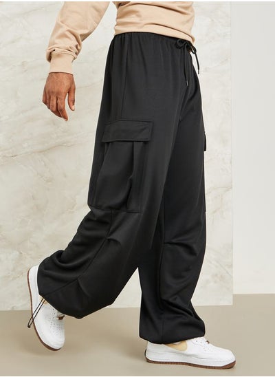 Buy Wide Leg Terry Cargo Pants in Saudi Arabia