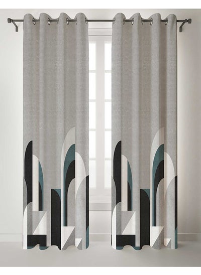 Buy Ready-Made Printed Curtain ( Two Pieces Grommet) 275x270x275 in Egypt