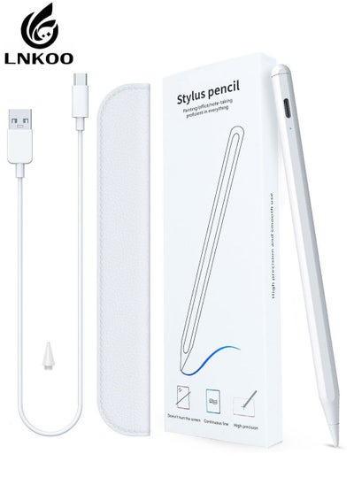 Buy Active Digital Stylus Pen Pencil Pro 2nd generation iPad Pen with Fast Charging & Palm Rejection For Apple iPad 2018 and Later White in Saudi Arabia