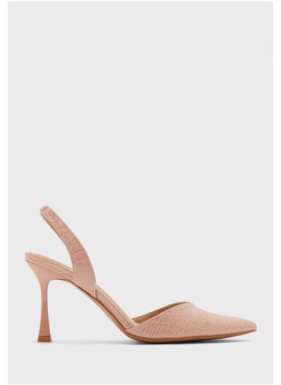 Buy V Detail Pointed Slingback Pump in UAE