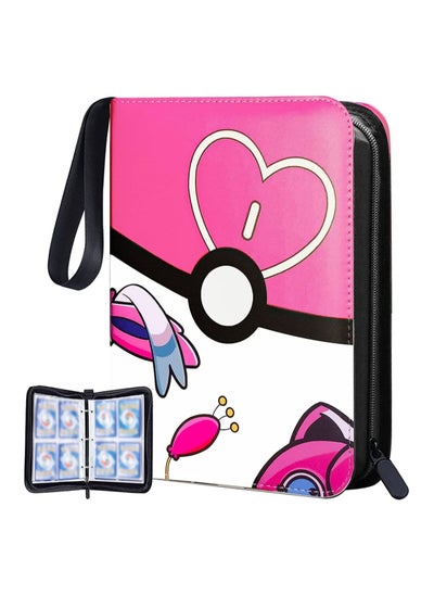 Buy Binder for Pokemon Cards with Sleeves, 4-Pocket Trading Card Binder,400 Pockets Card Collection Binder,Collector Card Binder Card Album for Boys Girls Toys Gift in Saudi Arabia