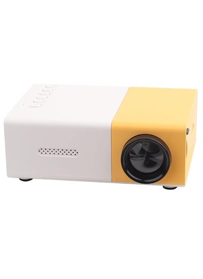 Buy YG300 Portable QVGA LED 400 Lumens Projector With Remote Control YG300 White/Yellow in UAE