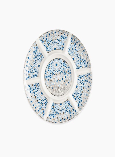 Buy Rosa Nogoum Serving Dish 7 compartment|Suitable Ramadan and Eid Decoration & Celebration|Perfect Festive Gift for Home Decoration in Ramadan, Eid, Birthdays, Weddings. in UAE