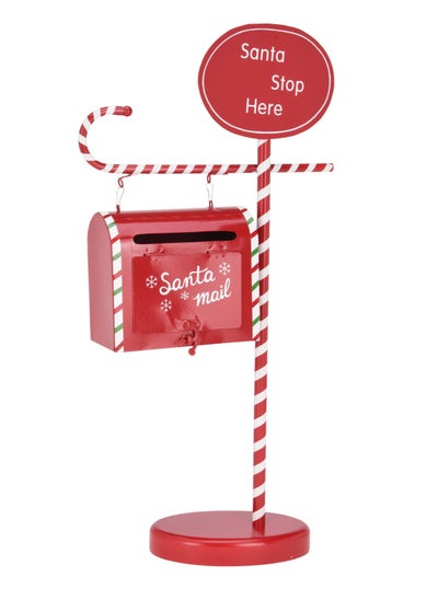 اشتري Homesmiths Mail Box Xmas Deco 51Cm Red في الامارات