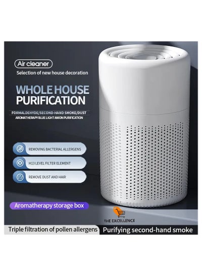 اشتري Smart Air Purifier, Small Portable Air Cleaner With HEPA Filter, Low Noise Home Air Purifier في الامارات