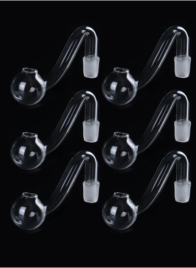 Buy 6 Piece Premium Heat Resistant Glass Oil Lamp Bottle Medical Grade High Borosilicate Material for Long lasting Use in UAE