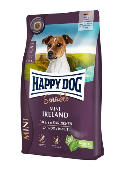 Buy 4 kg Super Premium Mini Ireland wheat – free recipe with salmon, rabbit with barley and oats includes Omega-3 fatty acids perfect for skin and coat ideal for small breed dogs in UAE