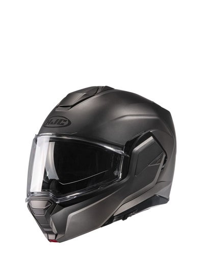 Buy HJC HELMETS I100 SOLID SEMI FLAT TITANIUM XL in UAE