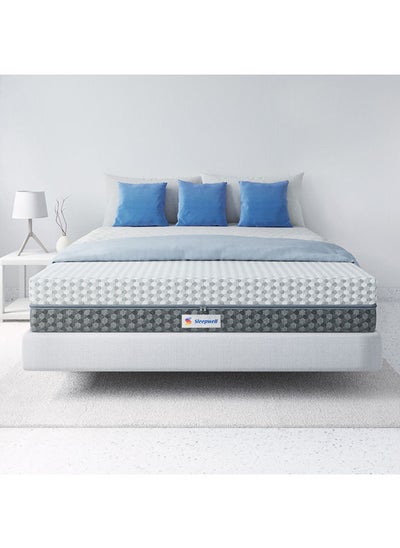 Buy Dual Pro Profiled Foam 100 Night Trial Reversible California King Bed Size Gentle And Firm Triple Layered Anti Sag Foam Mattress White 200x190x25 cm in UAE