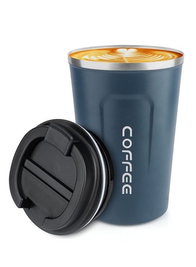 Buy Travel Coffee Mug With Leakproof Lid Stainless Steel Double Walled Coffee Cups For Keep Hot/ice Coffee Tea And Water 510ml in UAE