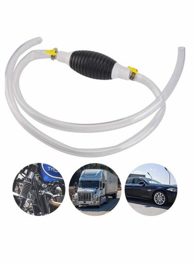 اشتري Car Fuel Transfer Pump, Portable Manual Car Fuel Transfer Pump, Gasoline Siphon Hose Siphon Hand Pump for Gasoline Oil Water, Transfer Siphon Pump في الامارات