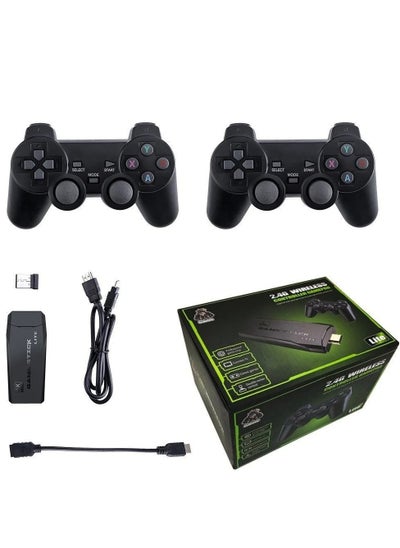 Buy Video Game Console 2.4G Double Wireless Controller Game Stick 4K - 3500 Games - 32GB Retro Games for TV in Saudi Arabia