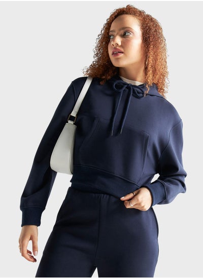 Buy Pocket Detail Hoodie in Saudi Arabia