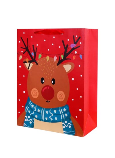 اشتري Rudolph Christmas Gift Bag (Large) – Large Size for Perfect Holiday Gifting في الامارات