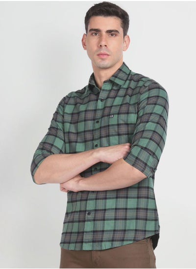 Buy Checked Regular Fit Shirt in UAE