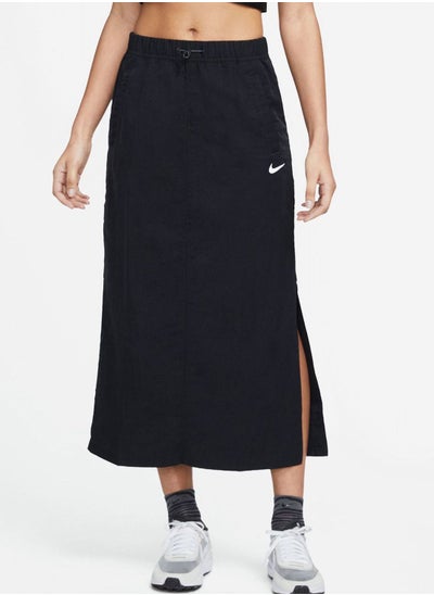 Buy Essential Woven High-Rise Skirt in UAE