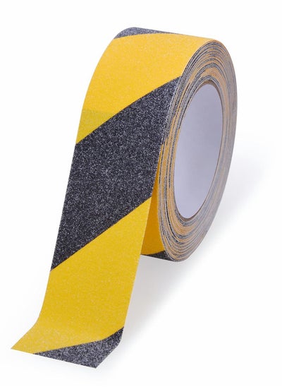 Buy Anti Slip Safety Tape, Waterproof Self Adhesive Frosted Tape for Indoor and Outdoor Stair Steps, Smooth Floors, Pool, 2" X 16.4' (Yellow) in UAE