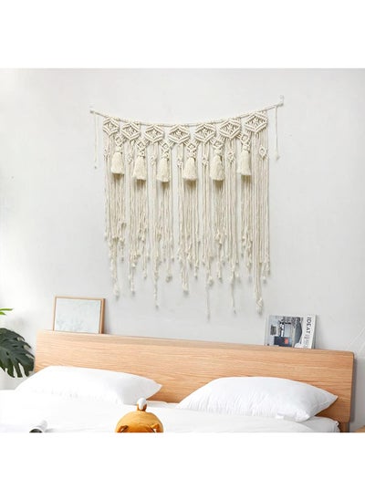 Buy Macrame Curtains Boho Curtains for Bedroom Window Wall Hanging 90x80 cm Cm in Egypt