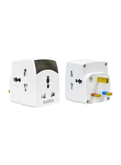 Buy Universal travel Plug Adapter, 3 Pin Power Plug Adapter With Light for AU/UK/EU/US, Plug Converter for Business, Holiday, Hotel, Airport in UAE