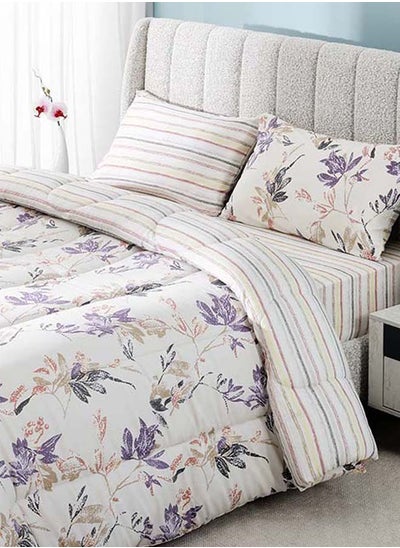 Buy Hamilton Super King-Sized Comforter Set, Purple - 240x260 cm in UAE