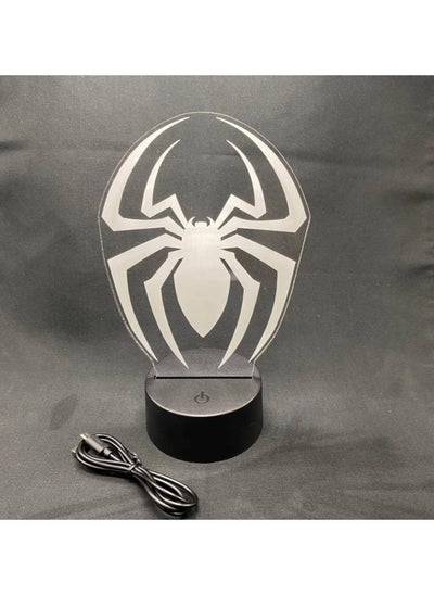 Buy Spiderman LED Lamp for Kids and Teens Yellow in UAE