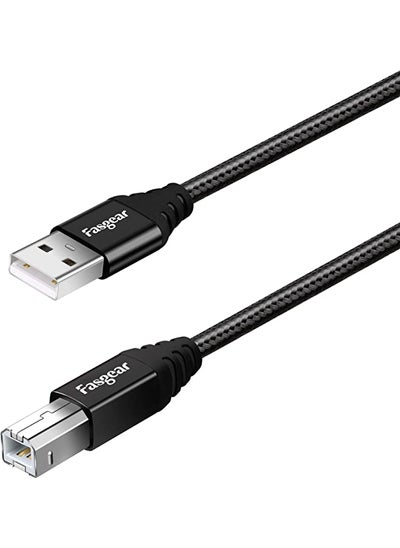 اشتري USB Printer Cable USB 20 1 Pack 3ft A Male to B Male Scanner Cord High Speed for Canon HP Brother Lexmark Epson Dell Samsung Kyocera and Other Printers (Black) في السعودية