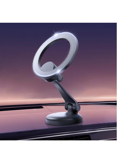 Buy For Magsafe Car Mount Magnetic Phone Holder for Car Zinc Alloy Foldable Hands-Free iPhone Car Mount Compatible with iPhone 15 14 13 12 Pro Max and All Phone, New Upgrades in UAE