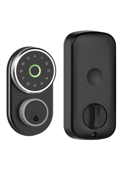 اشتري Fingerprint Door Lock, Keyless Entry Door Lock, Smart Lock with Fingerprint ID and Keypad Auto Lock, Electronic Digital Deadbolt with Fobs, Easy to Install (Black) في الامارات