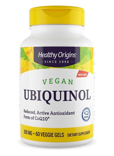 Buy Ubiquinol Vegan Reduced, Active Antioxidant Form of CoQ10* 100mg 60 Veggie Gels Dietary Supplements in UAE