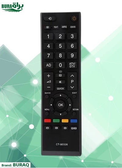 Buy New Replacement Remote Control For Toshiba 3D Smart Led Lcd Tv 42Rv635Db 40Lv665Db 42Av635Db Ct-90326 Black in UAE