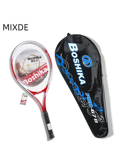 اشتري Tennis Rackets with Tennis Trainer Set, Recreational Adult Tennis Rackets Beginner Tennis Racket with 1 Tennis Trainer String Balls Elastic and a Portable Mesh Bag في السعودية