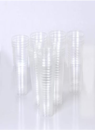 Buy Water Transparent Plastic Cups 180 ML 24 Pcs in Egypt