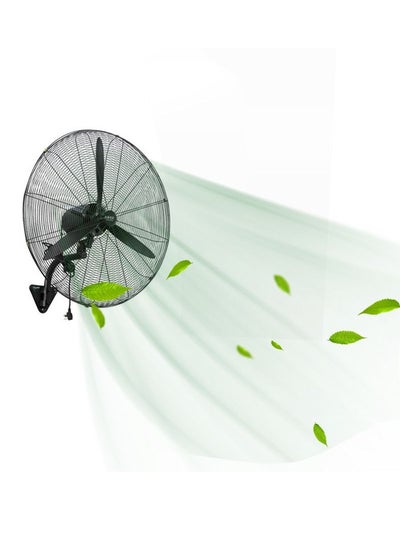 Buy Industrial Fan, Wall Fan, High Velocity Metal Wall Mounted Fan, 26inch,110W, Heavy Duty Industrial Use 3 Speed With Aluminum High Speed Blades Oscillating For Warehouse Open-Air Restaurant in UAE