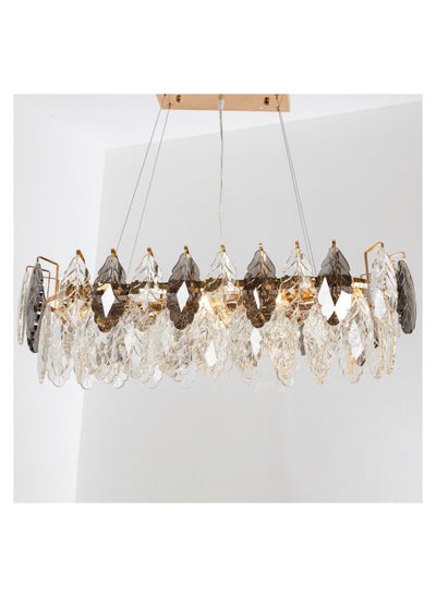 Buy Modern crystal chandelier from Yocandle, colorful leaf shape in Saudi Arabia