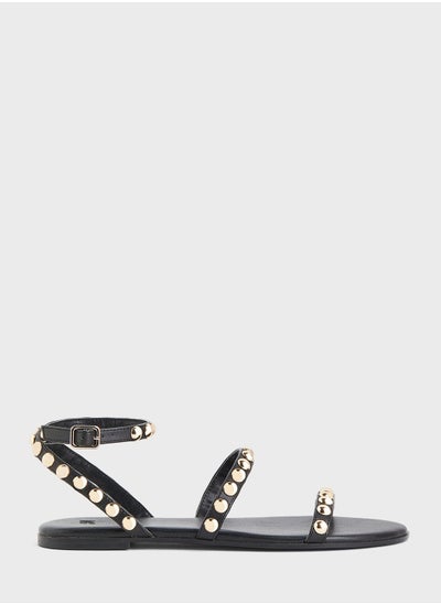 اشتري Studded Flat Sandals في السعودية