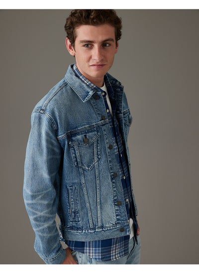 Buy AE Denim Trucker Jacket in Saudi Arabia