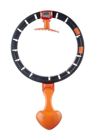 Buy Smart & Weighted Hula Hoop, Weight Loss Plus Size, for Easy Removal Adjustable with Smart Counter - Black*Orange in Egypt