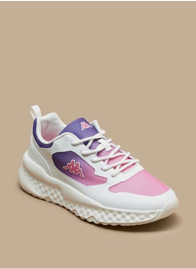 Buy Women's Logo Print Sports Shoes with Lace Up Closure in UAE