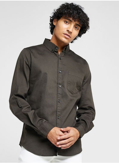 Buy Pure Cotton Casual Double Pocket Shirt in UAE