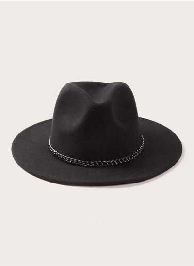 Buy Chain Belt Decor Floppy Hat in UAE