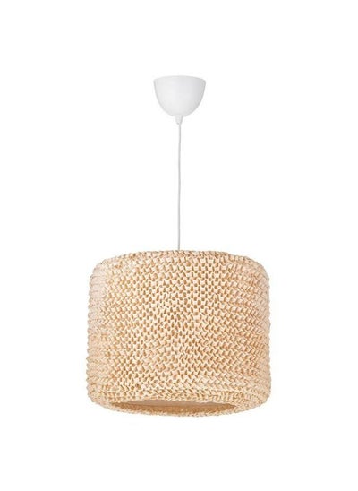 Buy Pendant Lamp Beige White in Saudi Arabia